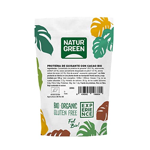 Naturgreen Proteina Guisante Cacao Bio 225 G