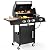 RYHOFOUD Q042-3-Burner w/Side Burner Gas Grill with 241 SQ.IN. Outdoor Grill with 36,000 BTU,Propane Grills with Top Cover Lid,Grills Outdoor Cooking for Patios,Balcony,Camping,Garden