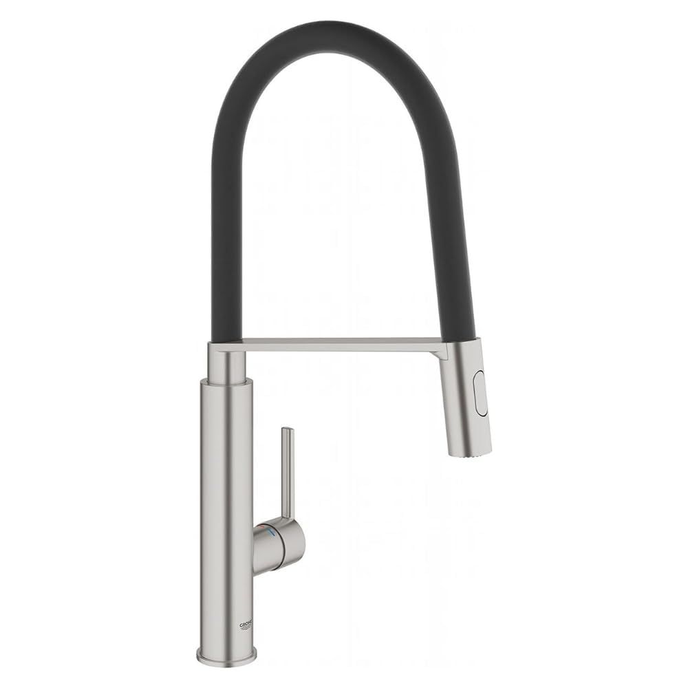 Grohe Silver Feel Single-Lever Sink Mixer 1/2" Supersteel 31489Dc0