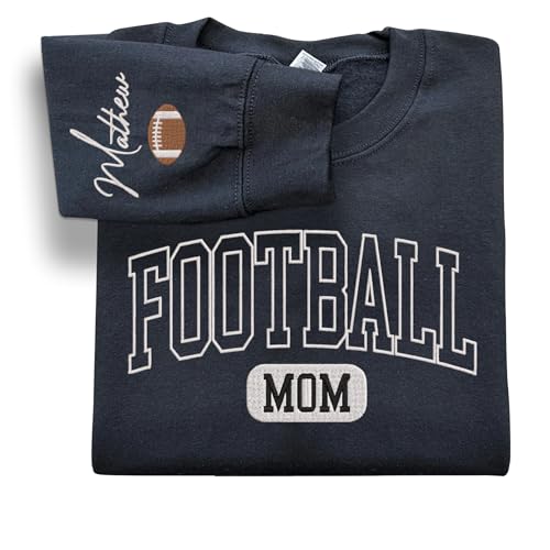 Custom Football Mom Embroidered Shirt Game Day Dress for Women2