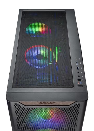 Image of Skytech Gaming Chronos 3 Gaming PC, AMD Ryzen 5 5500 3.6GHz, NVIDIA RTX 3050 6GB VRAM, 1TB NVMe SSD, 16GB DDR4 RAM 3200, 650W Gold PSU, WI-FI 5, Windows 11, Desktop
