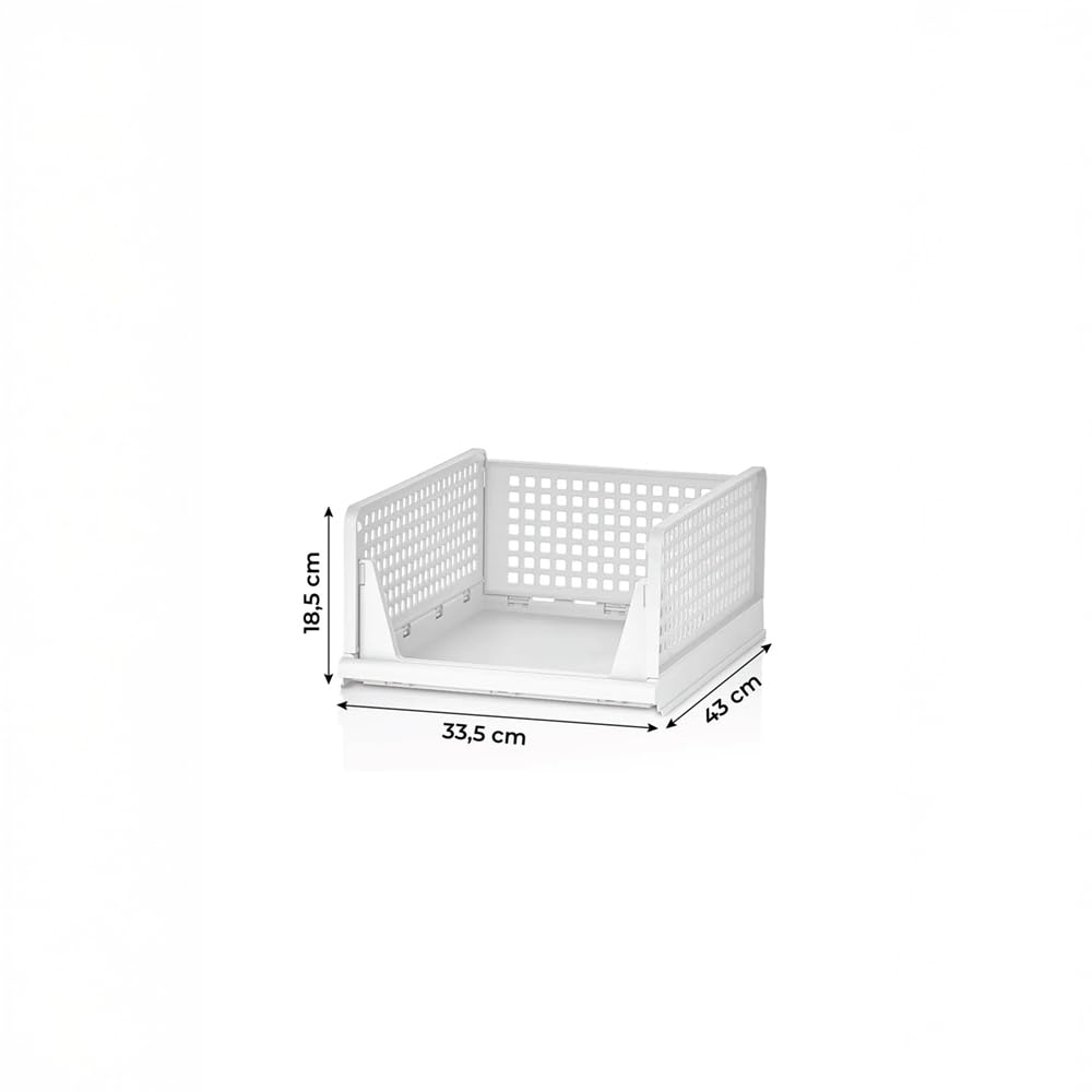 Organisateur de tiroir à 3 tiroirs pour armoire de cuisine - Système d'étagères extensibles - 3 pièces - Blanc - En plastique polyvalent