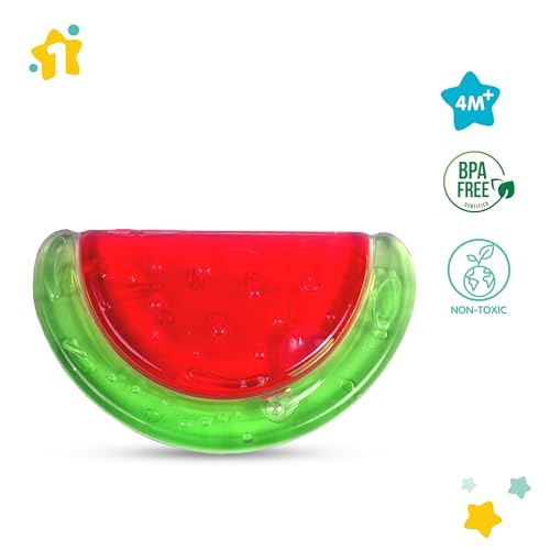 Image of 1st Step Water Filled Silicone Baby Cooling Teether Soother, 100% Safe BPA Free 4M+