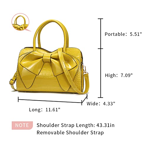 Image of JHVYF Women Tote bag Satchel Purses and Handbags for Women Shoulder Bags Bow Purse