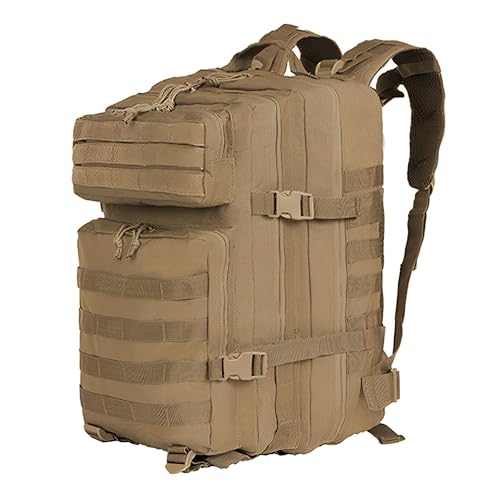 Lawaia Military Tactical Backpack 45L Army Backpack for Mens Ruck Sacks Adult Men Survival Bag Fishing Travel Suitable for Camping Hiking Outdoor Shoulder Daypack