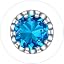 E.December(Blue Topaz)-Round Crown