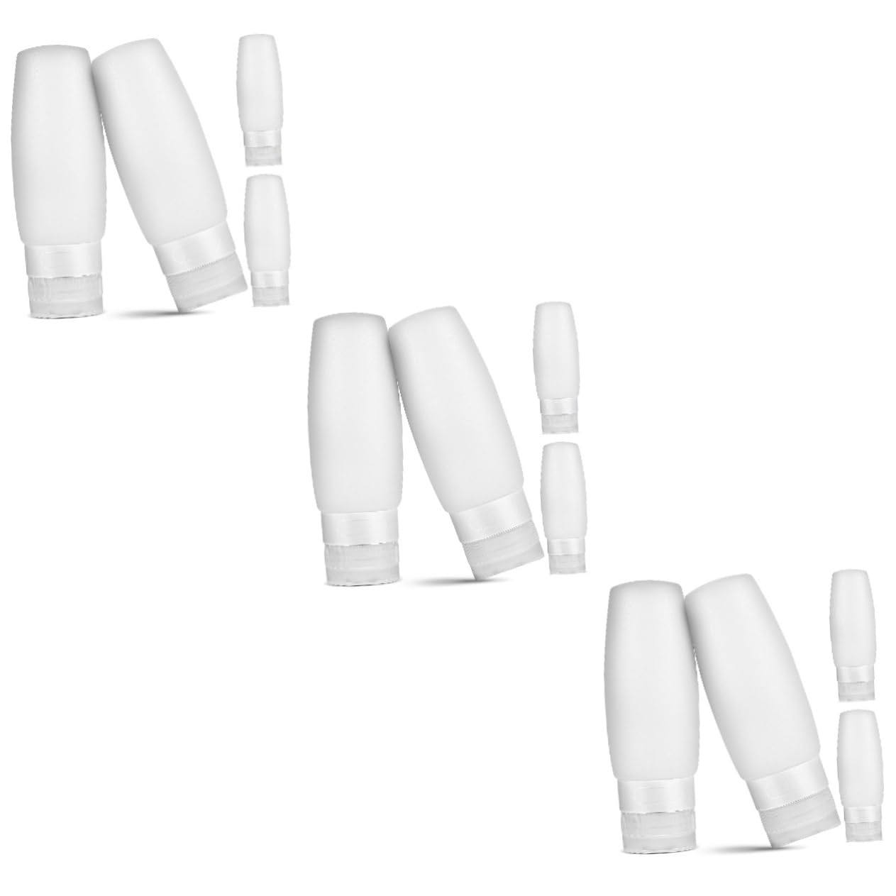 Didiseaon 12pezzi Bottiglie Squeeze Silicone Per Viaggio Contenitori Ricaricabili Per Shampoo Lozioni e Cosmetici Pratiche e Impermeabili Per Toiletries Viaggio
