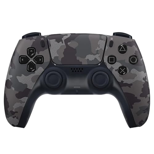 HBPYOLW Compatible con mando inalámbrico PS5, mando ergonómico con agarre(Dark gray camouflage)