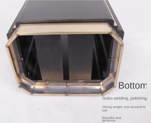 Contenedor basura exterior grande de acero inoxidable para comercios 5