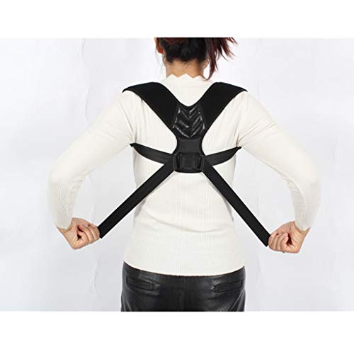 Correcteur de posture dos réglable unisexe noir confortable taille L - 5