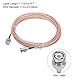 QUARKZMAN RG316 Koaxiale Kabel BNC Männlich zu BNC Männlich Geringer Verlust RF Koaxiale Kabel 24.6FT Orange 1Stk