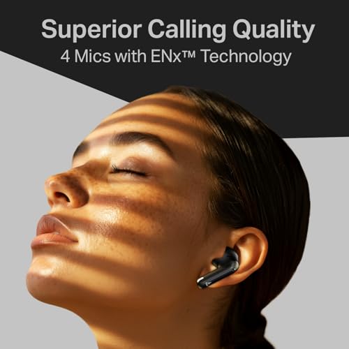 Image of Boat Airdopes 219, 4Mics ENx, 40H Battery, Best in Segment for Calling, Stream Ad Free Music via App Support, Bluetooth Earbuds, TWS Ear Buds Wireless Earphones with mic (Carbon Black)