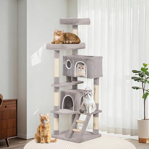 Torre para gatos multi-niveles 60 pulgs interior miniatura 2