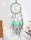 🌙【Größe】Mondkreises: 17.5cm, Gesamtlänge: 56.5 cm. Es ist ein ideales Geschenk für Menschen, die unter Albträumen Folter leiden.