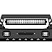 EYOUHZ Front Bumper Compatible with 1999-2004 Jeep 2nd Gen Grand Cherokee WJ Off-road Bumper Equipped with Winch Plate, 1 x 120W LED Light, 2 x 18W LED Lights, Paintable Decor & D-rings, Black