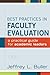 Best Practices in Faculty Evaluation (Jossey-bass Higher and Adult Education)