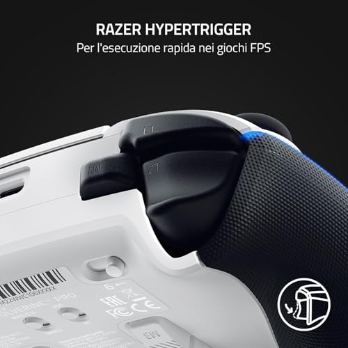 Wolverine V2 Pro - Controller wireless per PS5 e PC (HyperSpeed Wireless, pulsanti d'azione mecha-tattili, D-Pad a 8 microinterruttori, HyperTrigger) Mercury - Mouse gaming - Immagine 5