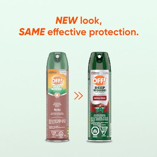 OFF! Deep Woods Tick & Mosquito Repellent Spray, Extended 25% DEET Bug Protection, Outdoor Insect Repellent for Camping Fishing Hiking, Deer Flies Spray, Fragrance-Free, 225g image 4