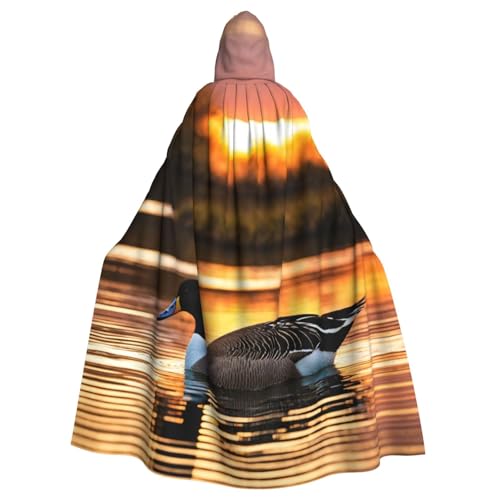 Cape Loon Nature avec capuche pour festivals et bal masqué