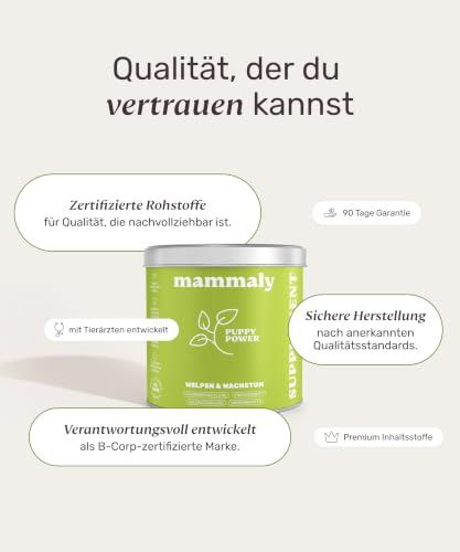 mammaly Puppy Power® Welpen-Komplex mit Grünlippmuschel (bis 60 Tage) – Ansicht 6