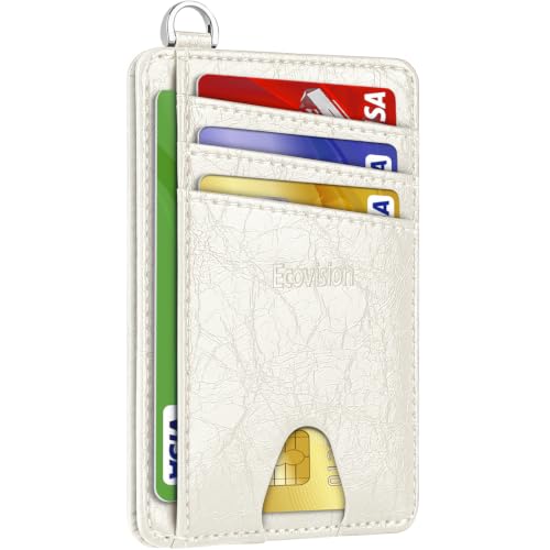 Image of Slim Minimalist Front Pocket Wallet, RFID Blocking Credit Card Holder Wallet with Integrated D-Shackle for Men Women
