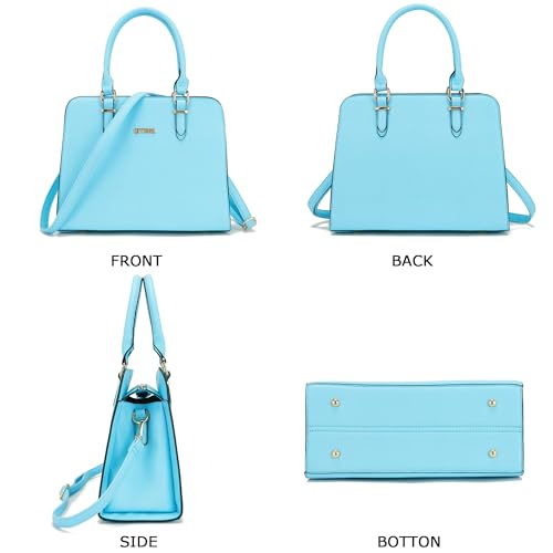 Image of Qiyuer Satchel Purses For Women Handbag And Wallet Set Tote Bag | Premium Vegan Leather,Matching Wallet,RFID Blocking,Work,Casual