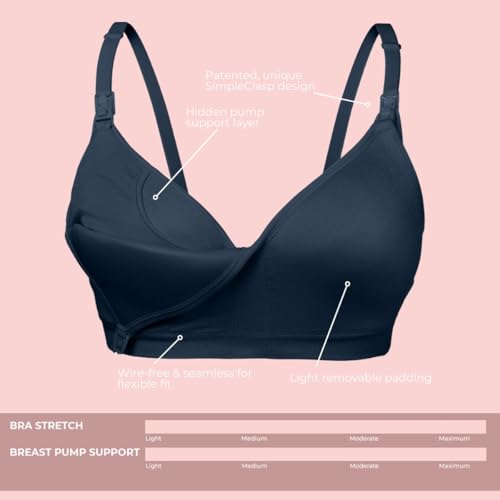 Supermom Hands Free Pumping and Nursing Bra - Hands Free Nursing Bra for Pumping - Breastfeeding Bras for Women3