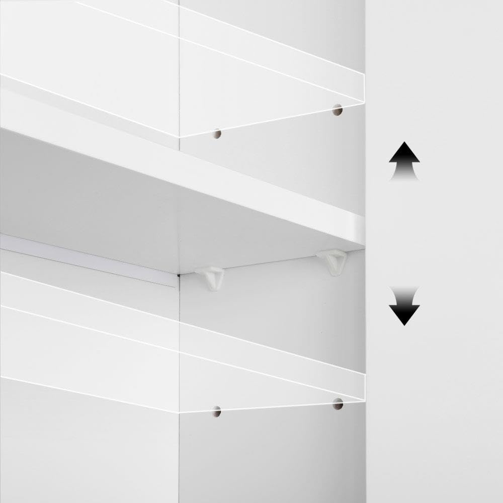 Yaheetech Armadietto/Mobiletto Bagno Sospeso Bianco Cucina Salvaspazio Pensile da Parete con 2 Ante Ripiano Regolabile Asta Porta Asciugamani 73 x 48,5 x 14 cm