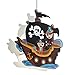Produktbild EGLO SAN CARLO Hängeleuchte für Kinder, Kinderlampe mit Piraten Motiv, Deko für Jungen und Mädchen, Pendelleuchte für Kinderzimmer Bunt, Piratenschiff Lampe, Stahl, 28 W, weiss