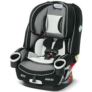 Graco 4Ever DLX 4-in-1 Car Seat, Grey, Infant to Toddler Car Seat, with 10 Years of Use, Rear-facing, Forward-facing and Booster Modes, Safe, Comfortable and Convenient
