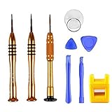 Screwdriver Set Kit for Apple iPhone 8 8 Plus 7 7 Plus 6S 6 Plus SE 5S 5 5C 4S Screwdirver Set 1.5mm Phillips,0.8mm Star Pentalobe Screwdriver,Y 0.6mm Tri-Point Triwing iPhone X 7 8 Repair Tool Kit