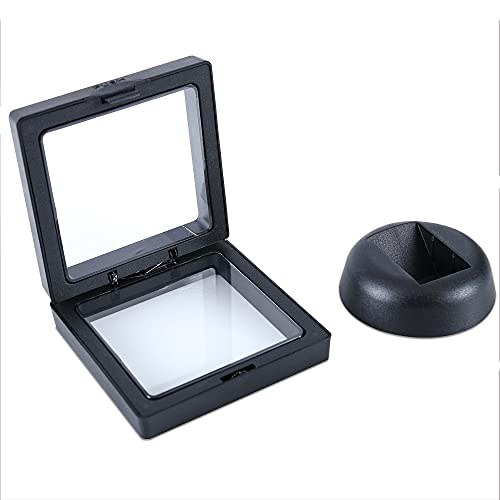 Coin Floating Stand - 5 Pcs Coin Display Box Display Frame Kit for Coins Jewelry Medallions Stones 5PCS 2.75"x2.75"x0.75" Uncle Paul CS307