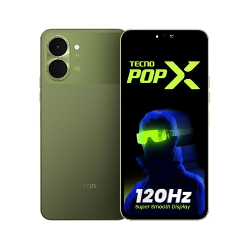 POP X (Chilly Green, 4GB+64GB) | 120Hz 6.74" Smooth Display| IP64...