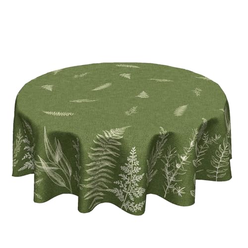Kawanispringsummerleaftableclothround60inchgreenplantbotanicalfernleavesdecorativetableclothwashablewrinklestainresistantpolyesterholidayfarmhousetablecoverforpartydinner  Urban Country Home Decor Kawani spring summer leaf tablecloth round 60 inch green plant botanical fern leaves decorative table cloth washable wrinkle stain resistant polyester holiday farmhouse table cover for party dinner  urban country home decor