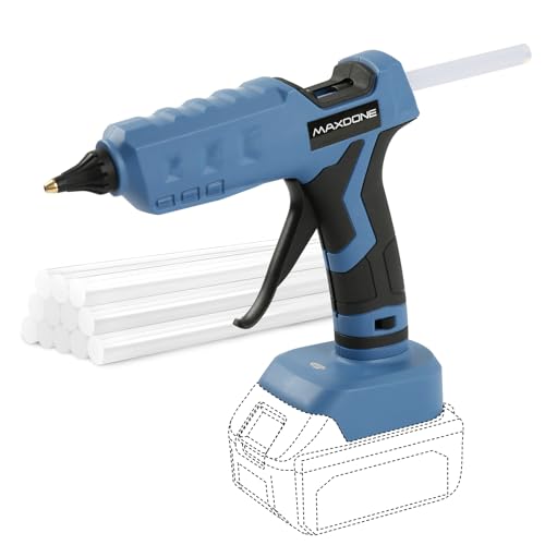 100W Hot Glue Gun Cordless for Makita Battery 18V, Quick Heating Glue Gun with 11mm Glue Sticks, Anti-Drip Nozzle, Crafting for DIY Handicrafts Repair Arts (Tool Bare, no Battery, no Charger) 1 100W Hot Glue Gun Cordless for Makita Battery 18V, Quick Heating Glue Gun with 11mm Glue Sticks, Anti-Drip Nozzle, Crafting for DIY Handicrafts Repair Arts (Tool Bare, no Battery, no Charger)