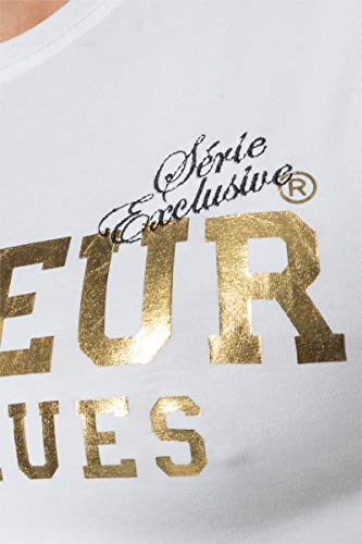 BOXEUR DES RUES - T-Shirt Girocollo Bianca con