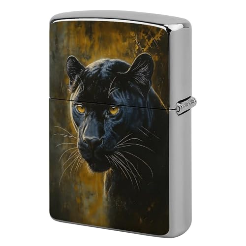 Funda para encendedor de cobre clásico Black Panther
