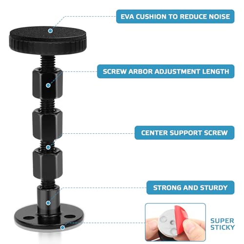 Rierousy 4 Stück Verdickte Anti Shake Abstandshalter 30-110mm, Adjustable Bett Abstandhalter Wand, Kopfteil Stopper Abstandshalter Wand, Bettstütze Mittelbalken für Betten,Sofas