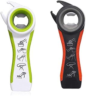 2 pcs 5 In 1 Multi Function Multi-function Can Jar Bottle Open/Tighten Bottle