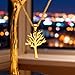 DCNREJGZ Gold Tree Pendant Necklace, Stainless Steel Chain, Punk Rock Style
