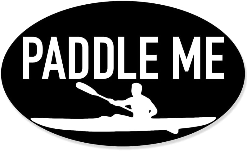 Oval Paddle Me Male Kayaker Sticker (Kayak Board Dude Man Guy Sexy Funny Vinyl Decal (3 x 5 inch) product image