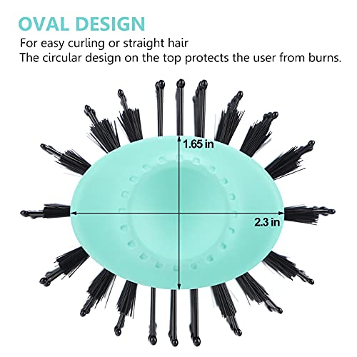 Hot Air Brush, Aima Beauty Professional One Step Hair Dryer & Volumizer 4 In 1 Upgrade Anti-Scald Negative Ionic Technology For All Hair Types, Light Green #TOP5