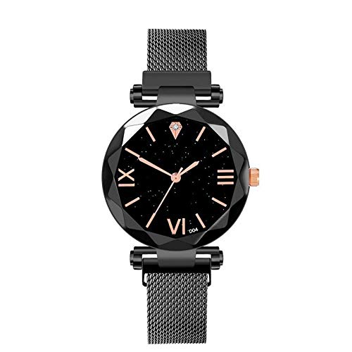crispy Analogue Multicolour Dial Blue Magnetic Quartz Mesh Womens Bracelet Wrist Watch with Stainless Steel Buckle Belt (B0823HYDWW) Amazon Price History, Amazon Price Tracker