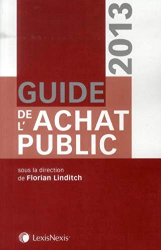 Guide de l'achat public, 2013