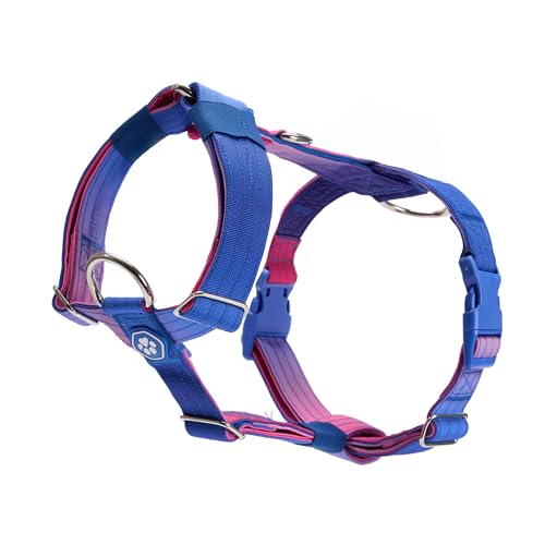 Image of Spark Paws No Pull Dog Harness for Large Dogs, Heavy Duty Dog Harness for Big Strong Breeds, Adjustable, Y Shaped Padded Halter Design with Front Clip - Snow Cone - L