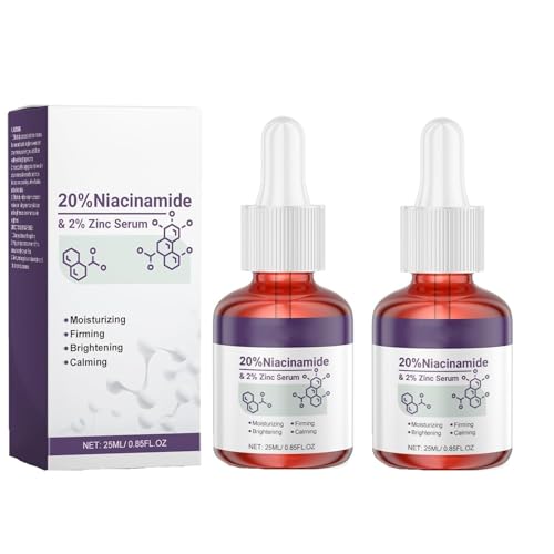 Sérum de Niacinamida al 20% + Zinc al 2%. Esencia reafirmante y antiacné. Suaviza la piel, controla la grasa e hidrata. Hidrata y antienvejecimiento.