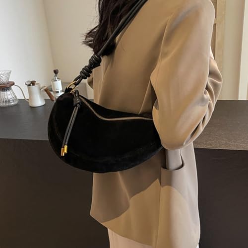 Women Bag Retro Crossbody Bag Trendy Dumplings Bag Large Capacity Shoulder Bag Ladies PU Leather Messengers Bag4