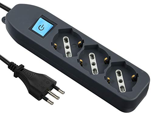 Electraline 62072 Multipresa Tripla 3 posti