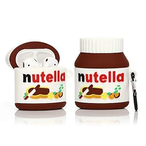 Derhom Airpods siliconen Hoesje Compatibel met Apple Airpods 1 en 2 [Drankblikjes Serie] (Chocolade Saus)