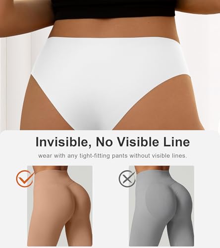 DEANGELMON Seamless Underwear for Women No Show Bikini Panties Comfortable Stretch Invisible Ladies Hipster Briefs3